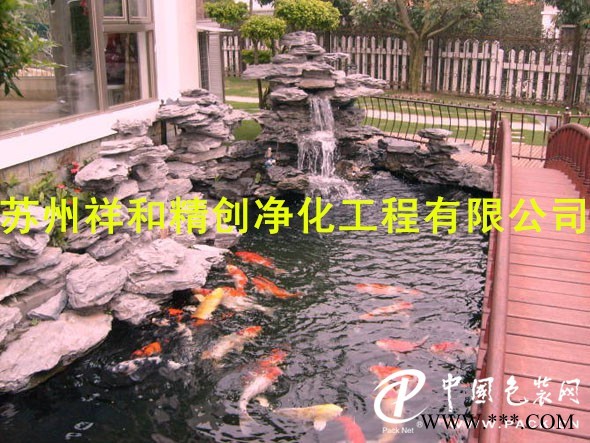 魚(yú)池水發(fā)綠魚(yú)池過(guò)濾器——*好的魚(yú)池水處理水凈化祥和精創(chuàng)凈化工程提供