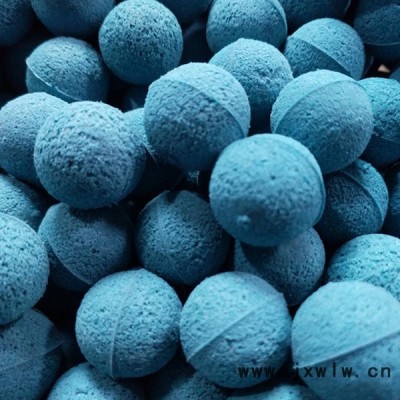 直銷電廠膠球冷凝器凝汽器清洗球剝皮膠球金剛砂膠球17-20mm 工業(yè)用橡膠制品廠家