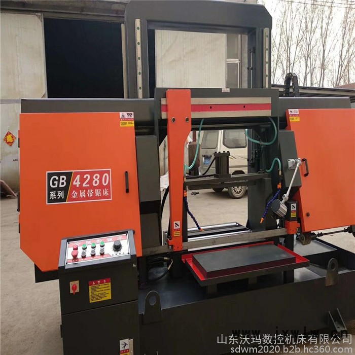 沃瑪廠家活動(dòng)GB4280帶鋸床 4280半液壓帶鋸床 液壓加緊 操作方便