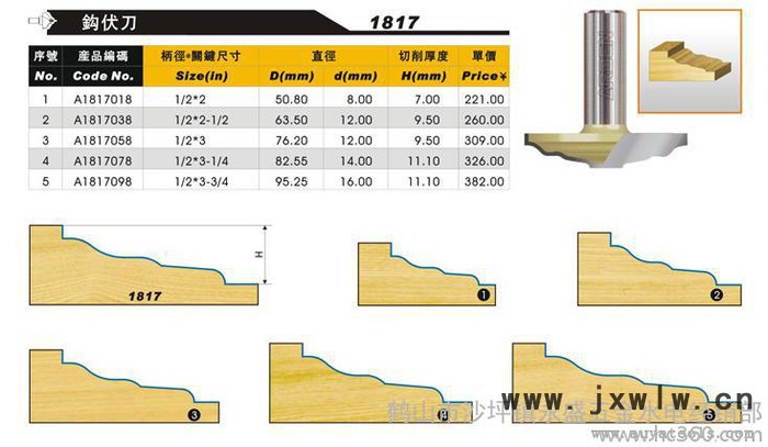 供應(yīng)臺灣雅登刀具門板刀鉤弧刀1818
