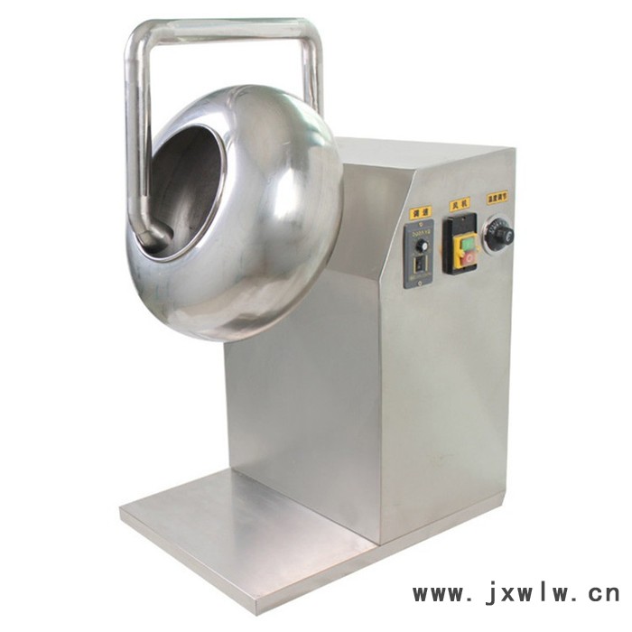 BY400小型實(shí)驗(yàn)室用荸薺式糖衣機(jī) 不銹鋼拋光機(jī)水泛丸機(jī) 供風(fēng)加熱調(diào)速調(diào)溫