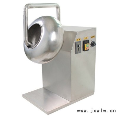 BY400小型實(shí)驗(yàn)室用荸薺式糖衣機(jī) 不銹鋼拋光機(jī)水泛丸機(jī) 供風(fēng)加熱調(diào)速調(diào)溫
