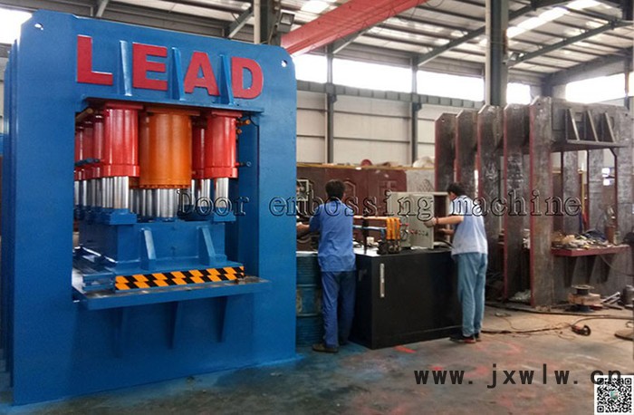 LEAD 防盜門液壓機 不銹鋼板壓花壓紋機