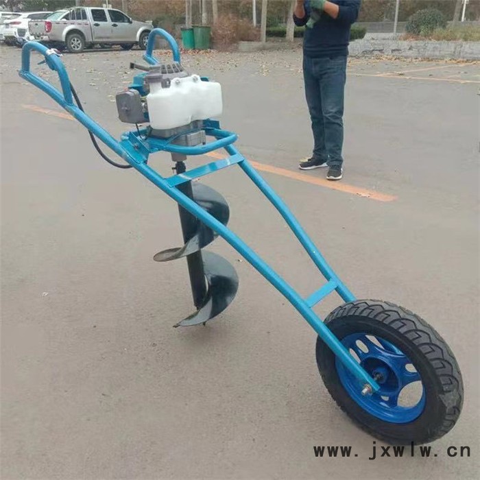 汽油打洞機 LH WKJ植樹汽油打孔機 魯華大馬力雙人操作挖坑機