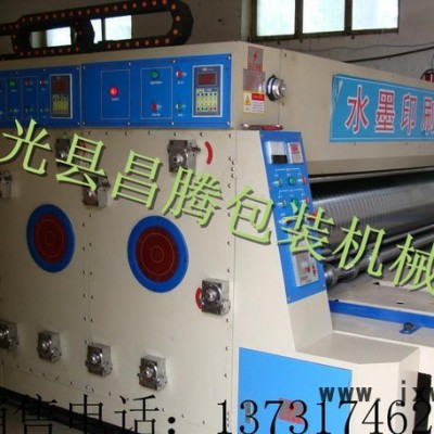 昌騰紙箱設(shè)備，水墨印刷機(jī)，雙色印刷開槽機(jī)