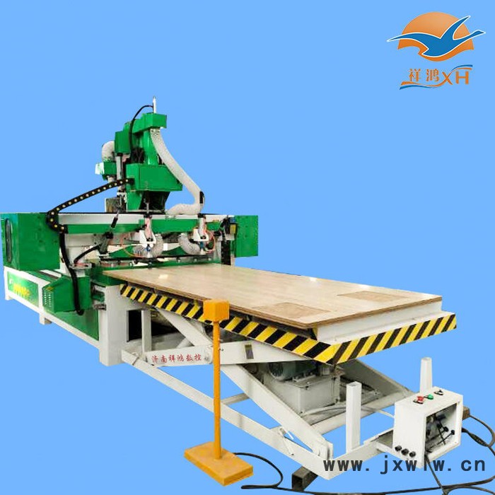 開料機廠家  直銷四工序開料機  板式家具開料機  自動上下料木工加工中心 實木雕刻機  雙工位開料機