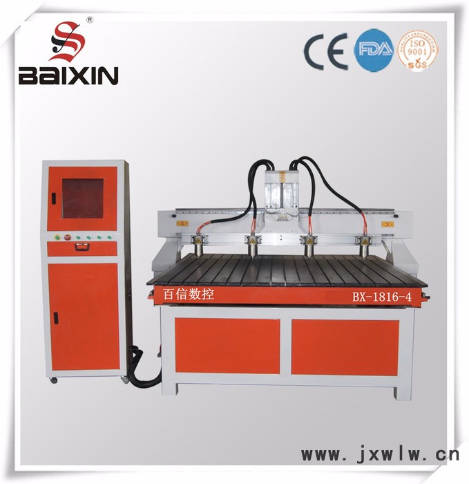 供應(yīng)百信BX-1224多頭雕刻機，木工家具工藝雕刻機
