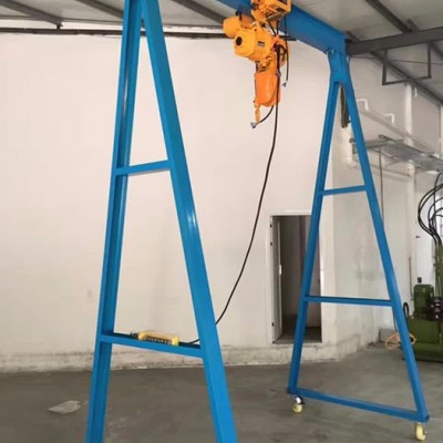 電動(dòng)發(fā)動(dòng)機(jī)龍門吊架 承重1-3噸手推門式吊架