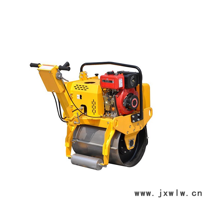 路得威小型壓路機(jī)283kg柴油發(fā)動(dòng)機(jī)機(jī)械傳動(dòng)，自動(dòng)離心離合，驅(qū)動(dòng) 靜液壓傳動(dòng)單元手扶單鋼輪壓路機(jī)路得威**