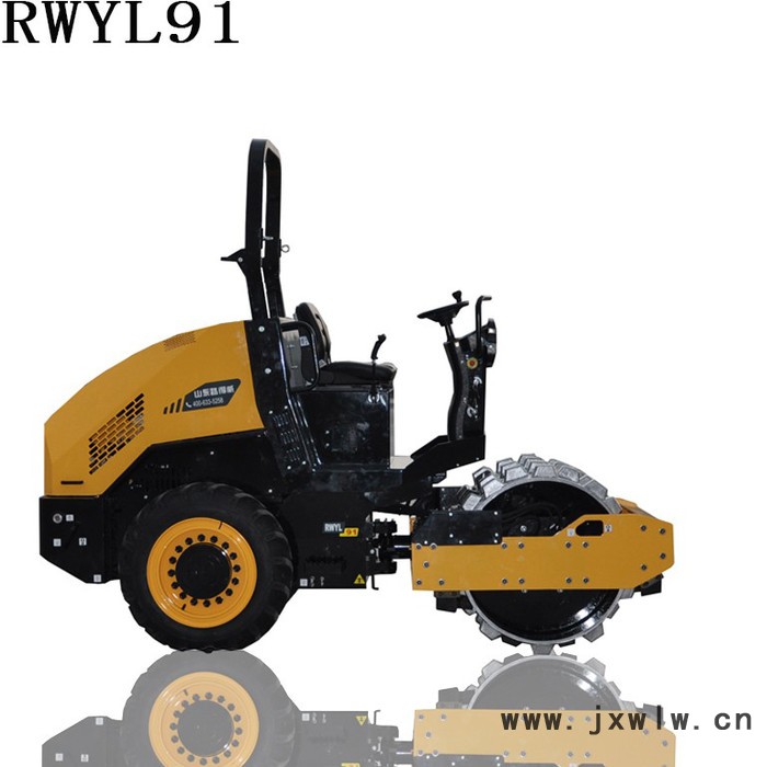凸塊壓路機(jī)洋馬柴油發(fā)動(dòng)機(jī)進(jìn)口變量泵變速行走動(dòng)驅(qū)動(dòng)橋?yàn)殍T造一體式液壓剎車機(jī)構(gòu)RWYL91 路得威*價(jià)格可議 小型壓路機(jī)