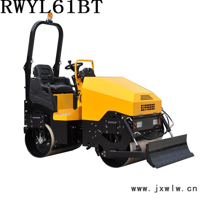 推鏟壓路機(jī)RWYL61BT英國鉑金斯發(fā)動(dòng)機(jī)法國柱塞液壓馬達(dá)雙驅(qū)行走意大利馬達(dá)驅(qū)動(dòng)雙輪振動(dòng)路得威價(jià)格可議 小型壓路機(jī)