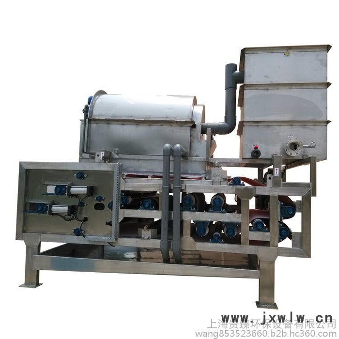 供應上海貴臻GZE系列污泥脫水機，帶式壓濾機,固液分離設(shè)備廠家，化工廢水處理設(shè)備