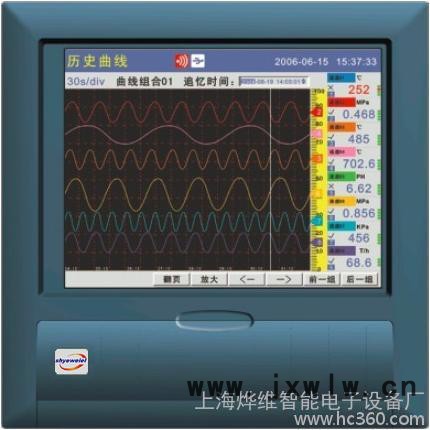 供應(yīng)上海燁維shyeweiel R6000彩屏無紙記錄儀，上海記錄儀