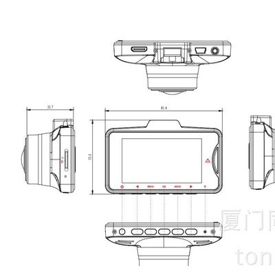 同邁T270安霸A7行車(chē)記錄儀 高清178度廣角 車(chē)道偏移前