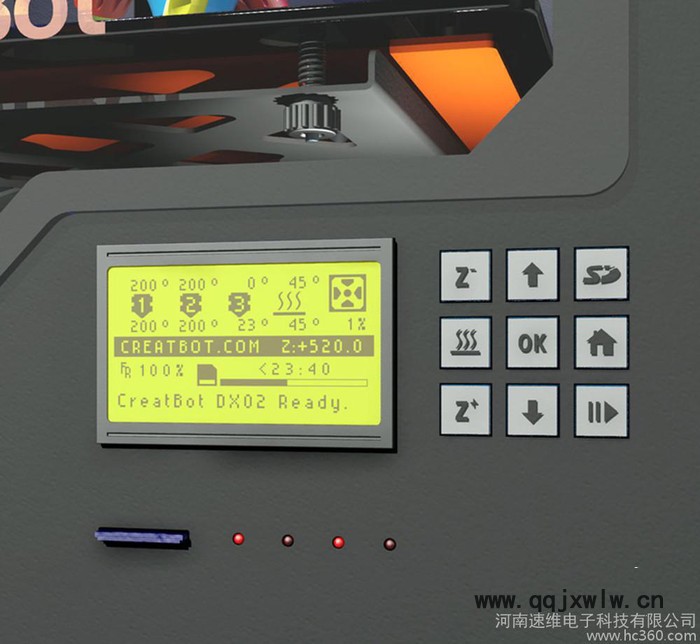 科瑞特3d打印機(jī) DX PLUS peek噴頭 超高 3d打印機(jī)廠家 雙噴頭