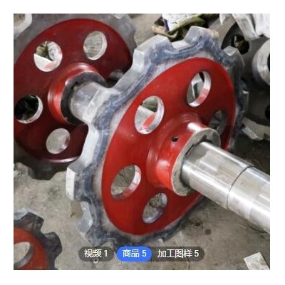 提升機配件機床加工鏈輪總成TH/HL型定制鑄鋼輸送提升機鏈輪總成