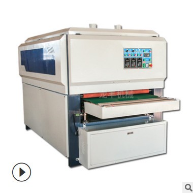 木工機械大型全自動拋光機櫥柜門板吸塑門底漆白茬板拋光機打磨機