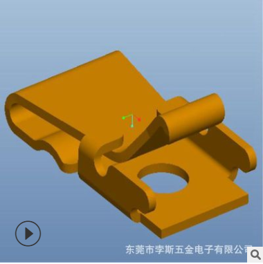 L2.8*W1.55*H1.35 貼片射頻天線彈片 信號天線觸點不銹鋼沖壓彈片