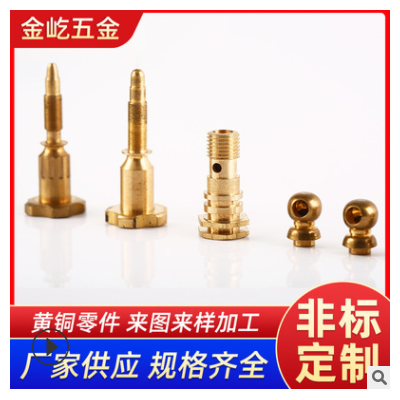 非標(biāo)銅件車削精密小銅件自動車床數(shù)控黃銅銷釘零配件五金銅件